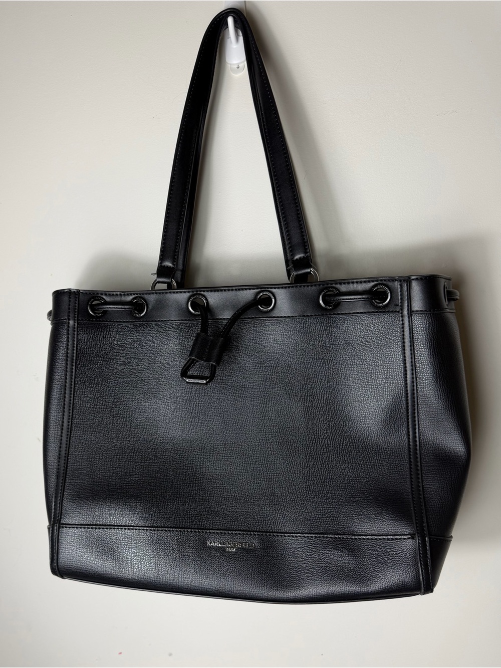 KARL LAGERFELD Paris Black Tote Shoulder Bag – Pre-Owned